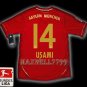 NEW 11-12 BAYERN MUNICH HOME USAMI 14 BUNDES LIGA PATCH SOCCER SHIRT JERSEY