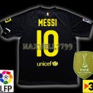 NEW 11-12 BARCELONA AWAY MESSI 10 LFP+TV3 PATCH SOCCER SHIRT JERSEY