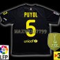NEW 11-12 BARCELONA AWAY PUYOL 5 LFP+TV3 PATCH SOCCER SHIRT JERSEY