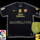 NEW 11-12 BARCELONA AWAY BLANK LFP+TV3 PATCH SOCCER SHIRT JERSEY
