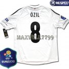 FINAL EURO 2012 GERMANY HOME OZIL 8 EURO2012 RESPECT PATCHES SHIRT JERSEY
