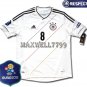 FINAL EURO 2012 GERMANY HOME OZIL 8 EURO2012 RESPECT PATCHES SHIRT JERSEY