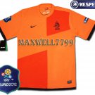 FINAL EURO 2012 HOLLAND HOME BLANK EURO2012 RESPECT PATCHES SHIRT JERSEY