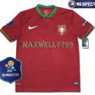 FINAL EURO 2012 PORTUGAL HOME BLANK EURO2012 RESPECT PATCHES SHIRT JERSEY
