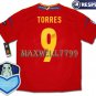 FINAL EURO 2012 SPAIN HOME TORRES 9 CHAMP EURO2008 RESPECT PATCHES SHIRT JERSEY
