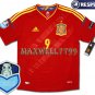FINAL EURO 2012 SPAIN HOME TORRES 9 CHAMP EURO2008 RESPECT PATCHES SHIRT JERSEY