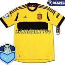 FINAL EURO 2012 SPAIN GOAL KEEPER BLANK CHAMP EURO2008 RESPECT YELLOW SHIRT JERSEY