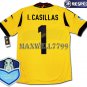 FINAL EURO 2012 SPAIN GOAL KEEPER I.CASILLAS 1 CHAMP EURO2008 RESPECT YELLOW SHIRT JERSEY