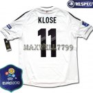 FINAL EURO 2012 GERMANY HOME KLOSE 11 EURO2012 RESPECT PATCHES SHIRT JERSEY