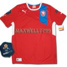 FINAL EURO 2012 CZECH HOME BLANK EURO2012 RESPECT PATCHES SHIRT JERSEY