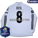 FINAL EURO 2012 GERMANY HOME OZIL 8 EURO2012 RESPECT PATCHES LS SHIRT JERSEY