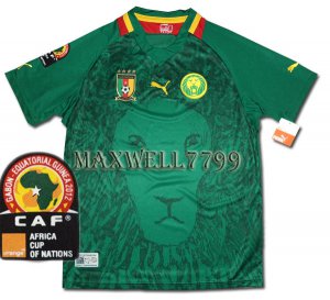 AFRICA CUP 2012 CAMEROON HOME BLANK CAF PATCHE SHIRT JERSEY