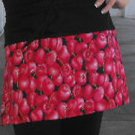 cherry covered 3 pocket novelty print apron