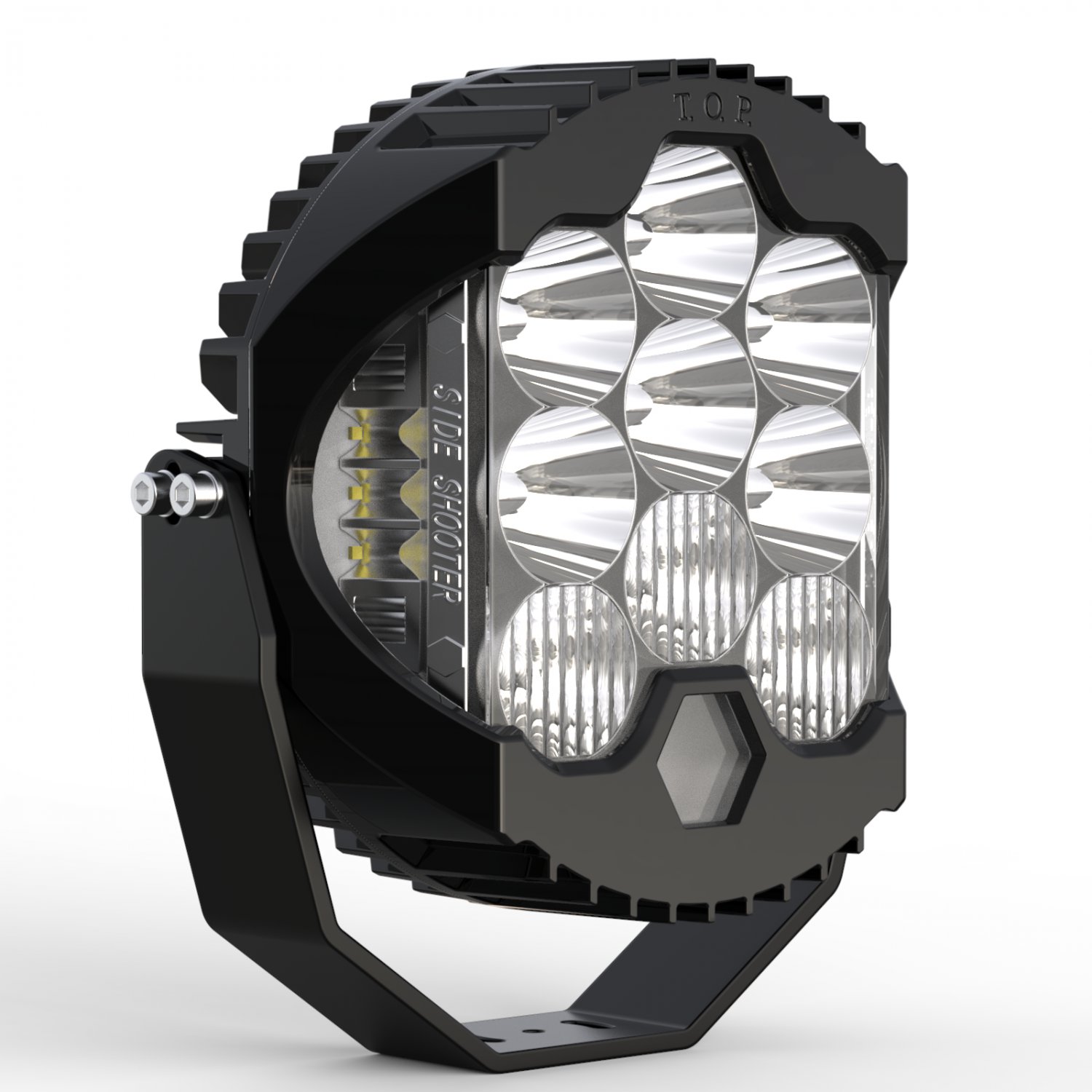 Side Shooter LED Off road Driving light 9 inch bottom DRL high low combo beam