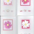 Pink Blooms Card Set