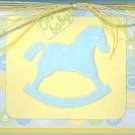 Baby Boy Rocking Horse Card