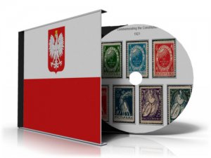 POLAND  STAMP ALBUM PAGES CD 1860-2010 (578 color illustrated pages)