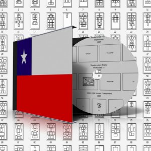 CHILE STAMP ALBUM PAGES 1853-2011 (274 pages)
