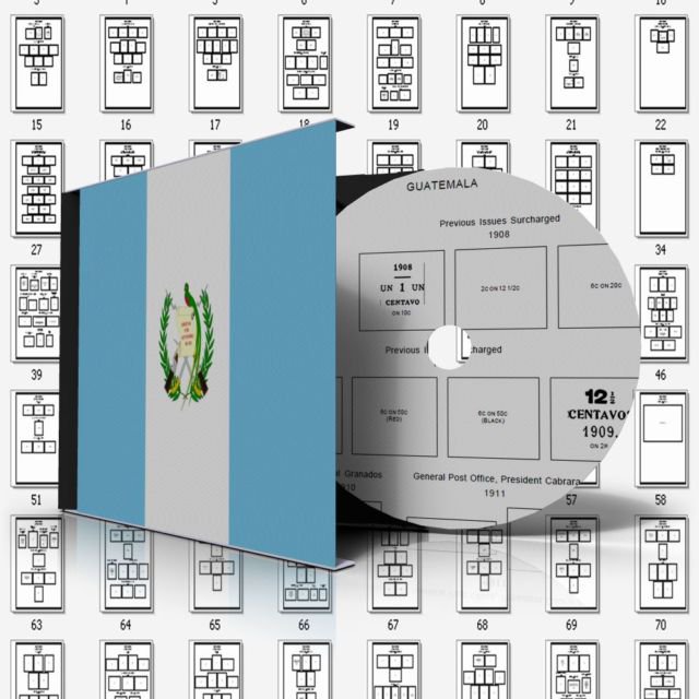 GUATEMALA STAMP ALBUM PAGES 1871-2011 (181 pages)