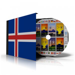 ICELAND STAMP ALBUM PAGES CD 1873-2011 (159 color illustrated pages)