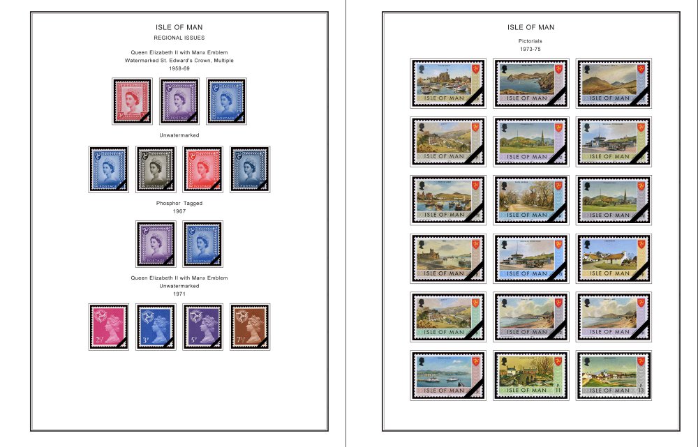 Download GB ISLE OF MAN STAMP ALBUM PAGES CD 1958-2010 (195 color illustrated pages)