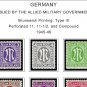 OCCUPIED GERMANY STAMP ALBUM PAGES  CD 1945-1949 (50 color illustrated pages)