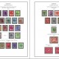 OCCUPIED GERMANY STAMP ALBUM PAGES  CD 1945-1949 (50 color illustrated pages)
