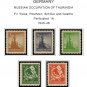 OCCUPIED GERMANY STAMP ALBUM PAGES  CD 1945-1949 (50 color illustrated pages)