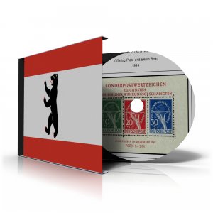 GERMANY BERLIN  STAMP ALBUM PAGES  CD 1948-1990 (76 color illustrated pages)