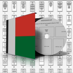MADAGASCAR-MALAGASY STAMP ALBUM PAGES 1889-2011 (372 pages)