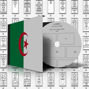 ALGERIA STAMP ALBUM PAGES 1924-2011 (165 pages)