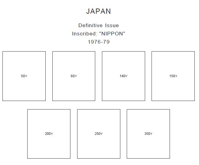 JAPAN STAMP ALBUM PAGES 18712011 (593 pages)