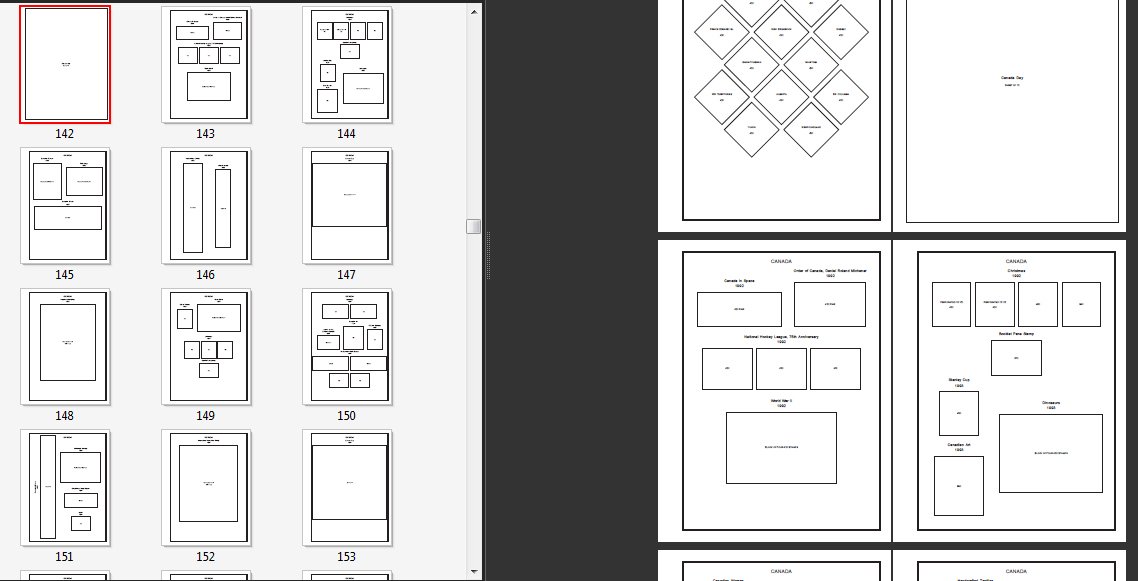 CANADA STAMP ALBUM PAGES 18512011 (430 pages)