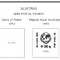 AUSTRIA STAMP ALBUM PAGES 1850-2011 (333 pages)