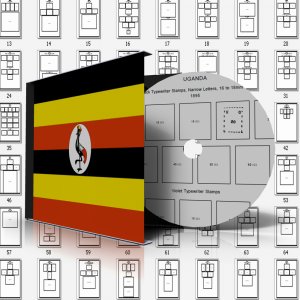 UGANDA STAMP ALBUM PAGES 1895-2011 (477 pages)