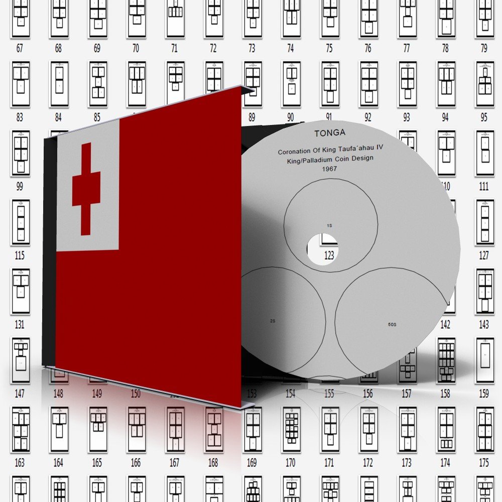 TONGA STAMP ALBUM PAGES 1845-2005 (354 pages)