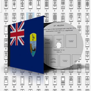SAINT HELENA STAMP ALBUM PAGES 1856-2011 (146 pages)