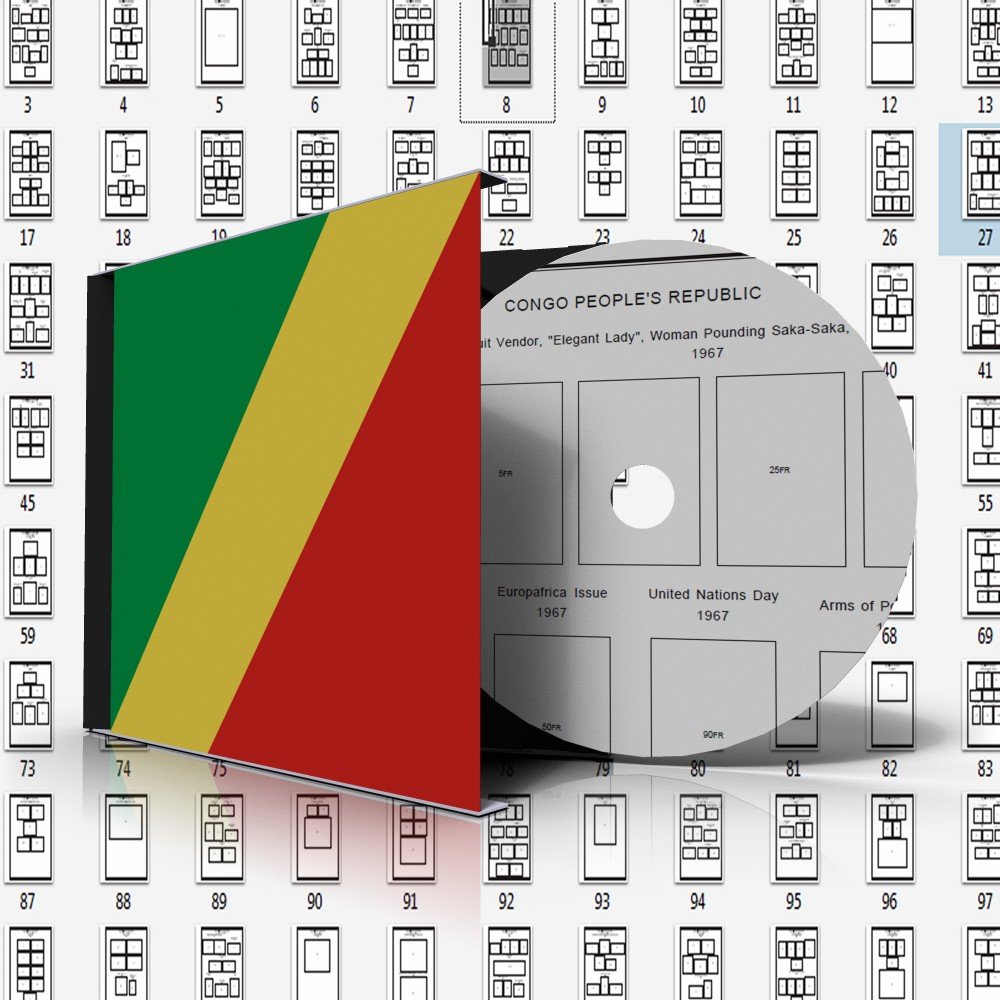 CONGO (PEOPLE'S REPUBLIC) STAMP ALBUM PAGES 1960-2010 (227 pages)