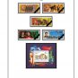 COLOR PRINTED RUSSIA 1987-1989 STAMP ALBUM PAGES (44 illustrated pages)