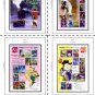 COLOR PRINTED JAPAN 2000-2002 STAMP ALBUM PAGES (55 illustrated pages)