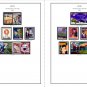 COLOR PRINTED JAPAN 2000-2002 STAMP ALBUM PAGES (55 illustrated pages)
