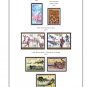COLOR PRINTED JAPAN 2000-2002 STAMP ALBUM PAGES (55 illustrated pages)
