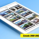 COLOR PRINTED CANADA 2000-2002 STAMP ALBUM  PAGES (45 illustrated pages)
