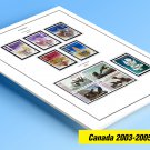 COLOR PRINTED CANADA 2003-2005 STAMP ALBUM  PAGES (45 illustrated pages)