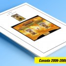 COLOR PRINTED CANADA 2006-2008 STAMP ALBUM PAGES (33 illustrated pages)