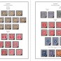 COLOR PRINTED AUSTRIA 1850-1937 STAMP ALBUM  PAGES (53 illustrated pages)