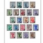 COLOR PRINTED AUSTRIA 1945-1960 STAMP ALBUM PAGES (40 illustrated pages)
