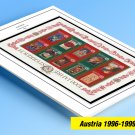 COLOR PRINTED AUSTRIA 1996-1999 STAMP ALBUM PAGES (13 illustrated pages)