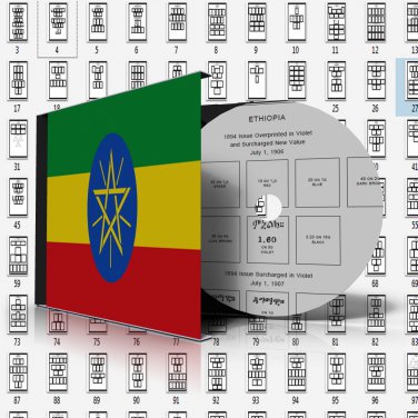 ETHIOPIA STAMP ALBUM PAGES 1894-2011 (180 pages)