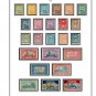 COLOR PRINTED INDOCHINA 1889-1949 STAMP ALBUM PAGES (35 illustrated pages)